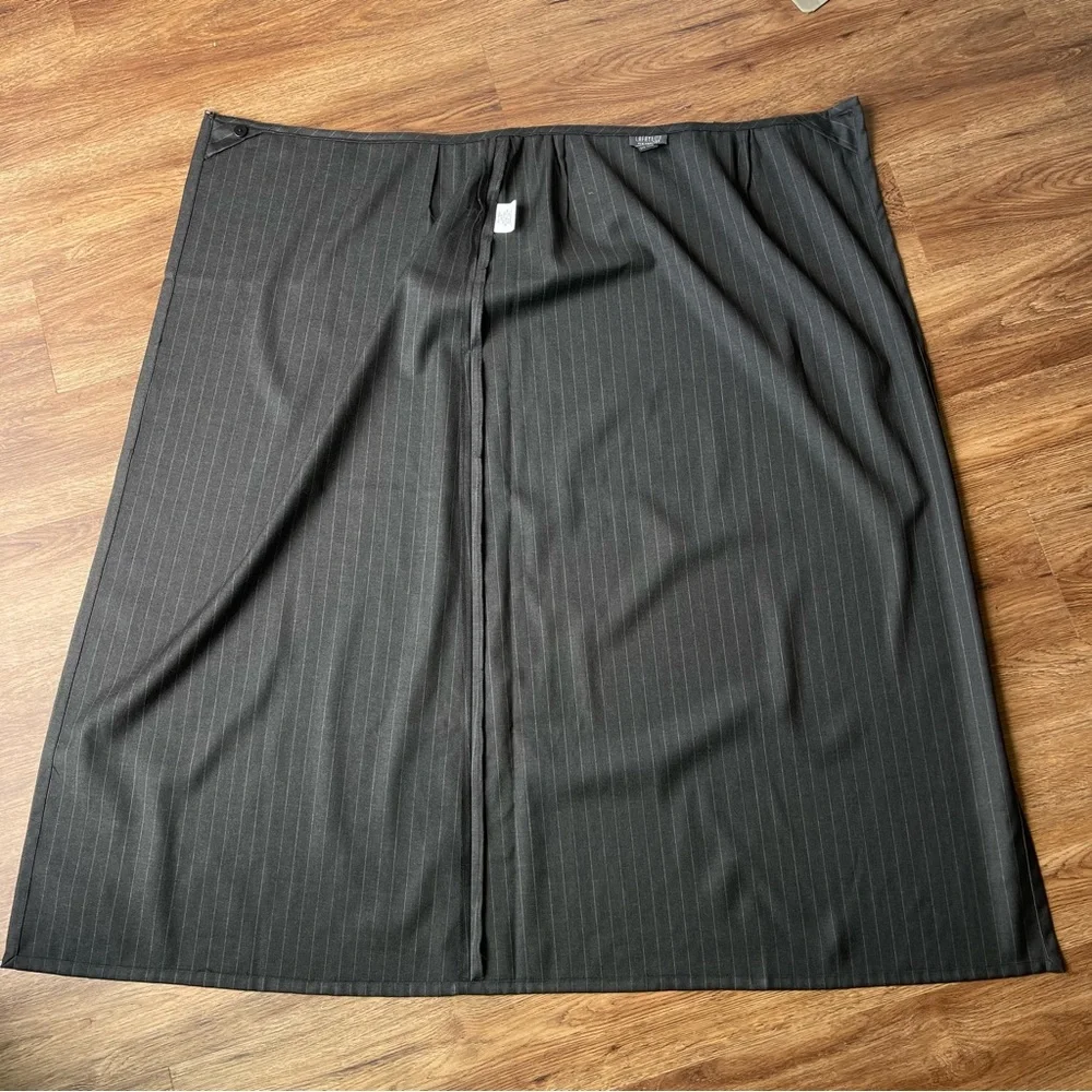 Lafayette 148 A-line Black Midi Skirt Sz 4 Wool